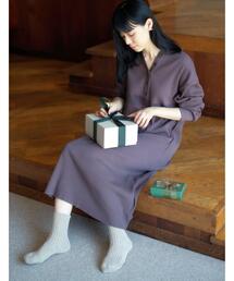 green label relaxing（グリーンレーベルリラクシング）の「[ Livelihood (ライブリフッド) ] SC ワッフル ヘンリー ワンピース（ワンピース）」