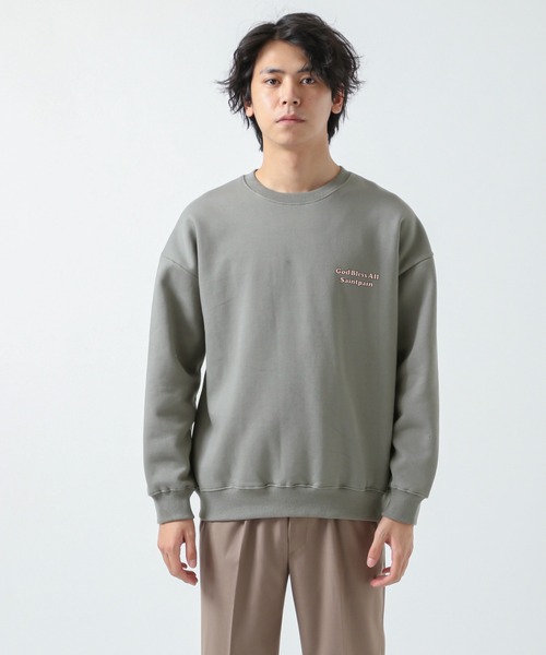 SAINTPAIN(セイントペイン)の「SAINTPAIN/ロゴスウェットプルオーバー 2924392(スウェット・メンズ・ブラック/カーキ・MEDIUM/LARGE)」の6枚目の写真