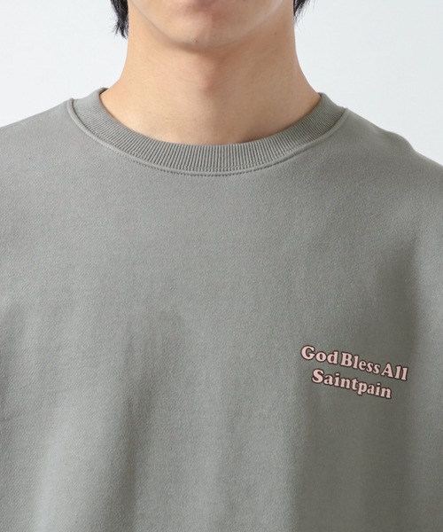 SAINTPAIN(セイントペイン)の「SAINTPAIN/ロゴスウェットプルオーバー 2924392(スウェット・メンズ・ブラック/カーキ・MEDIUM/LARGE)」の8枚目の写真