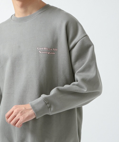 SAINTPAIN(セイントペイン)の「SAINTPAIN/ロゴスウェットプルオーバー 2924392(スウェット・メンズ・ブラック/カーキ・MEDIUM/LARGE)」の9枚目の写真
