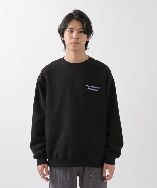 SAINTPAIN(セイントペイン)の「SAINTPAIN/ロゴスウェットプルオーバー 2924392(スウェット・メンズ・ブラック/カーキ・MEDIUM/LARGE)」の17枚目の写真