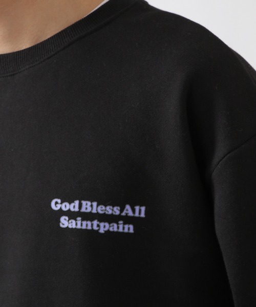 SAINTPAIN(セイントペイン)の「SAINTPAIN/ロゴスウェットプルオーバー 2924392(スウェット・メンズ・ブラック/カーキ・MEDIUM/LARGE)」の21枚目の写真