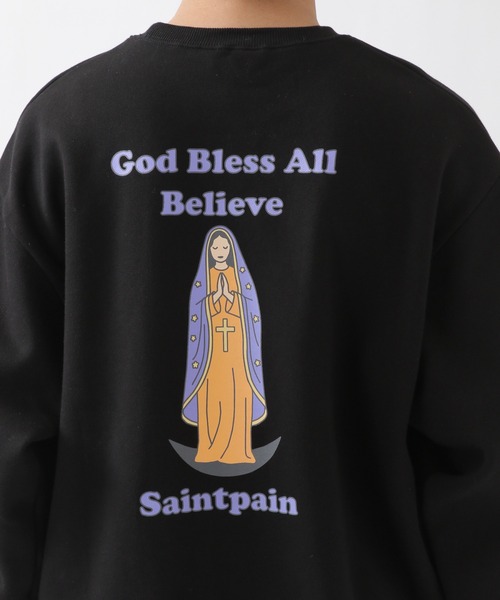 SAINTPAIN(セイントペイン)の「SAINTPAIN/ロゴスウェットプルオーバー 2924392(スウェット・メンズ・ブラック/カーキ・MEDIUM/LARGE)」の22枚目の写真