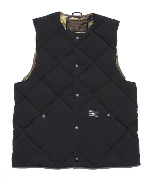 TMT（ティーエムティー）の「MILITARY NYLON DOWN VEST（ダウンベスト・メンズ・ブラック/カーキ・X-LARGE/MEDIUM/LARGE）」の17枚目の写真
