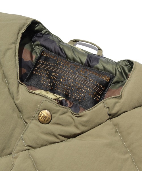 TMT（ティーエムティー）の「MILITARY NYLON DOWN VEST（ダウンベスト・メンズ・ブラック/カーキ・X-LARGE/MEDIUM/LARGE）」の4枚目の写真