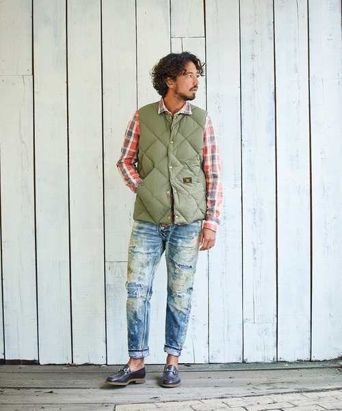 TMT（ティーエムティー）の「MILITARY NYLON DOWN VEST（ダウンベスト・メンズ・ブラック/カーキ・X-LARGE/MEDIUM/LARGE）」の3枚目の写真