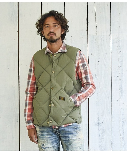 TMT（ティーエムティー）の「MILITARY NYLON DOWN VEST（ダウンベスト・メンズ・ブラック/カーキ・X-LARGE/MEDIUM/LARGE）」の13枚目の写真