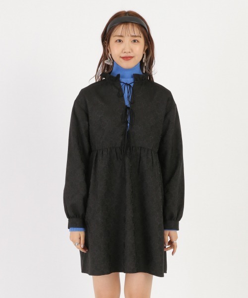 Me%（ミィパーセント）の「ジャガードミニワンピース（ワンピース・レディース・ブラック系その他/イエロー系その他・FREE）」の15枚目の写真