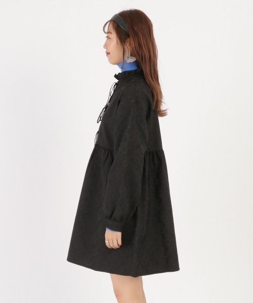 Me%（ミィパーセント）の「ジャガードミニワンピース（ワンピース・レディース・ブラック系その他/イエロー系その他・FREE）」の4枚目の写真