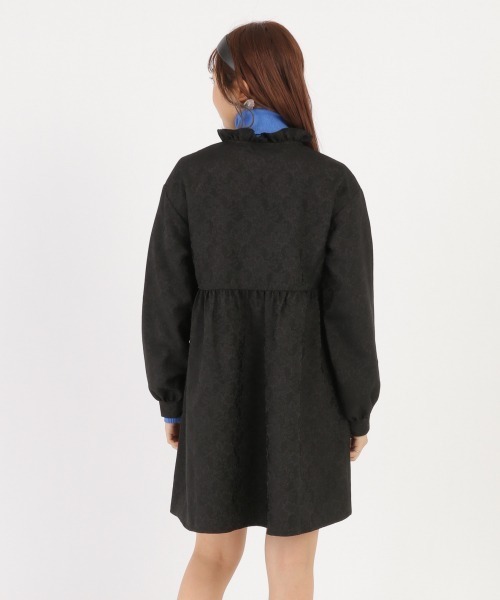 Me%（ミィパーセント）の「ジャガードミニワンピース（ワンピース・レディース・ブラック系その他/イエロー系その他・FREE）」の6枚目の写真