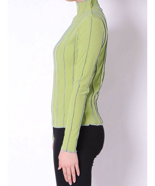 jouetie（ジュエティ）の「ロックステッチトップス（Tシャツ/カットソー・レディース・オフホワイト/ブラック/グリーン・MEDIUM）」の18枚目の写真