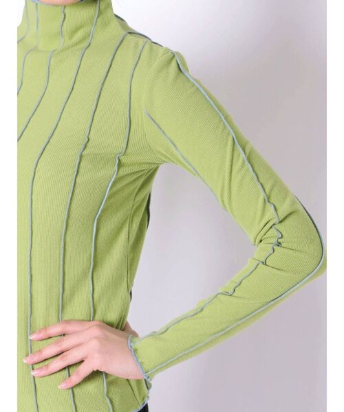 jouetie（ジュエティ）の「ロックステッチトップス（Tシャツ/カットソー・レディース・オフホワイト/ブラック/グリーン・MEDIUM）」の21枚目の写真