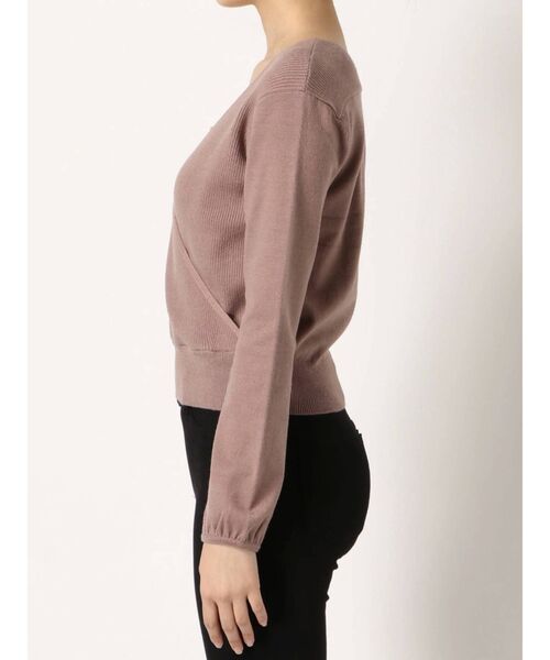 dazzlin（ダズリン）の「カシュクールベアクロシェニットトップス（ニット/セーター・レディース・ブラック/パープル/ブラウン/オフホワイト・FREE）」の15枚目の写真