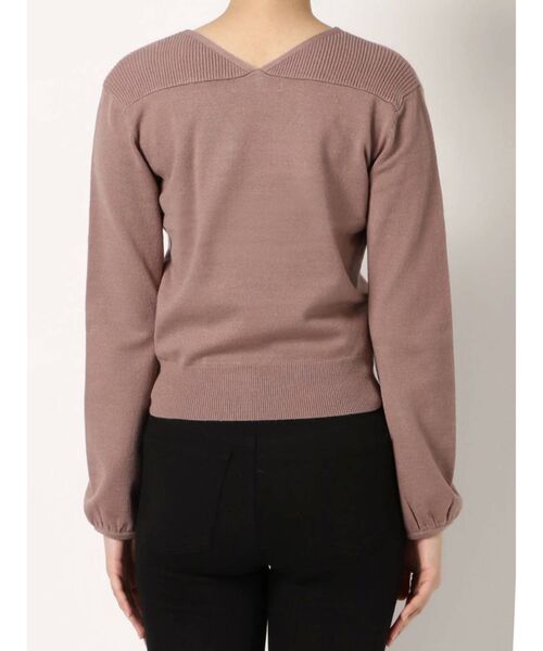 dazzlin（ダズリン）の「カシュクールベアクロシェニットトップス（ニット/セーター・レディース・ブラック/パープル/ブラウン/オフホワイト・FREE）」の16枚目の写真