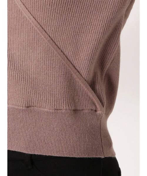 dazzlin（ダズリン）の「カシュクールベアクロシェニットトップス（ニット/セーター・レディース・ブラック/パープル/ブラウン/オフホワイト・FREE）」の19枚目の写真