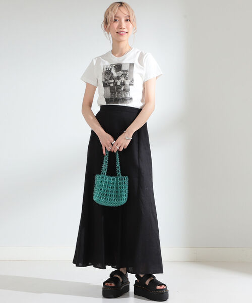 Ray BEAMS(レイビームス)の「GOOD ROCK SPEED / Life Girls ミニ Tシャツ(Tシャツ/カットソー・レディース・ホワイト・ONE SIZE)」の3枚目の写真