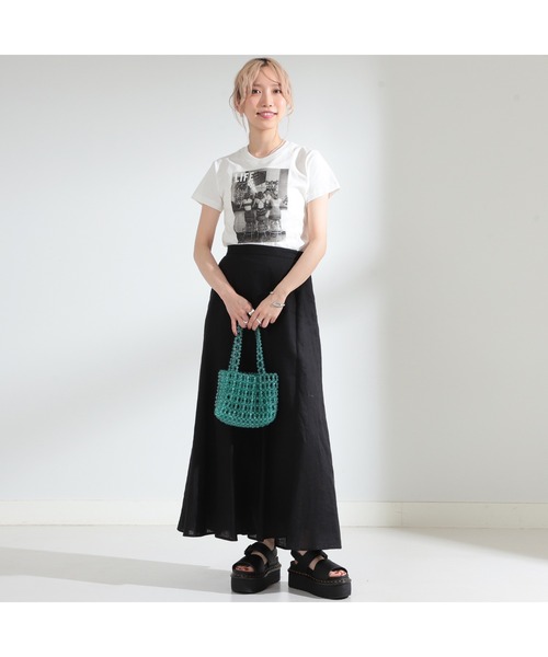 Ray BEAMS(レイビームス)の「GOOD ROCK SPEED / Life Girls ミニ Tシャツ(Tシャツ/カットソー・レディース・ホワイト・ONE SIZE)」の6枚目の写真