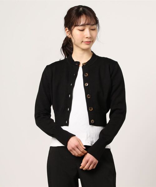 ESTNATION / コットンクロップドクルーネックカーディガン　38 ESTNATION（エストネーション）の「ESTNATION / コットンクロップド