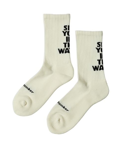 MAGIC NUMBER（マジック ナンバー）の「【MAGIC NUMBER】SEE YOU IN THE WATER　RETRO SOX（ソックス/靴下・メンズ・オフホワイト/ブラック・FREE）」の2枚目の写真