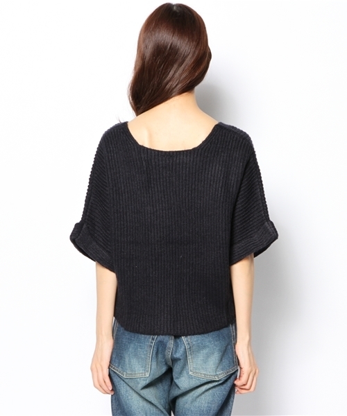 CIAOPANIC(チャオパニック)の「【Ciaopanic】畦編みBigシルエットPO(ニット/セーター・レディース・オフホワイト/ネイビー/ブラック・FREE)」の6枚目の写真