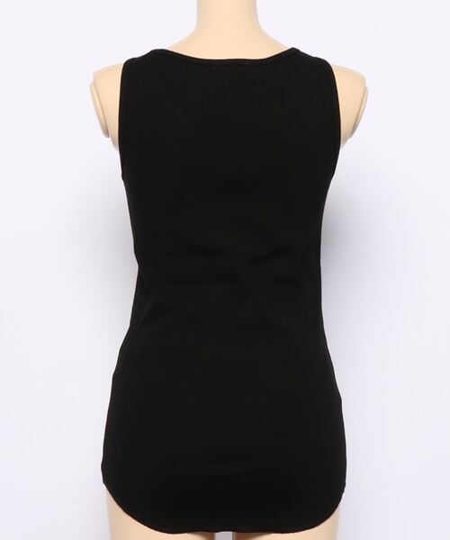 eversince(エバーシンス)の「【ペールトーン】ラウンドネック・リブタンクトップ(タンクトップ・レディース・ブラック/アイボリー/オフホワイト/ピンク/グリーン/グレイッシュベージュ・M/L)」の7枚目の写真