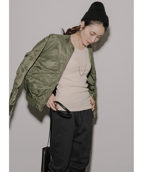 eversince(エバーシンス)の「【ペールトーン】ラウンドネック・リブタンクトップ(タンクトップ・レディース・ブラック/アイボリー/オフホワイト/ピンク/グリーン/グレイッシュベージュ・M/L)」の20枚目の写真