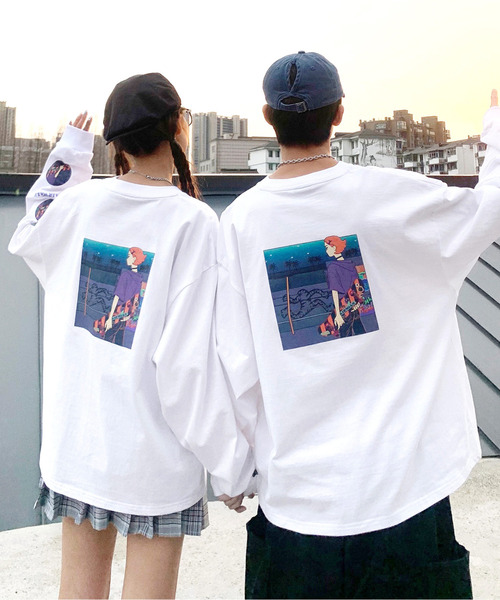 セール Neos Addictive Design Tomowaka Air Walk ともわか ビッグシルエット イラスト プリント クルーネック Tシャツ Tシャツ カットソー Airwalk エアウォーク のファッション通販 Zozotown