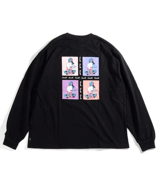 Neos Addictive Design Tomowaka Air Walk ともわか ビッグシルエット イラスト プリント クルーネック Tシャツ