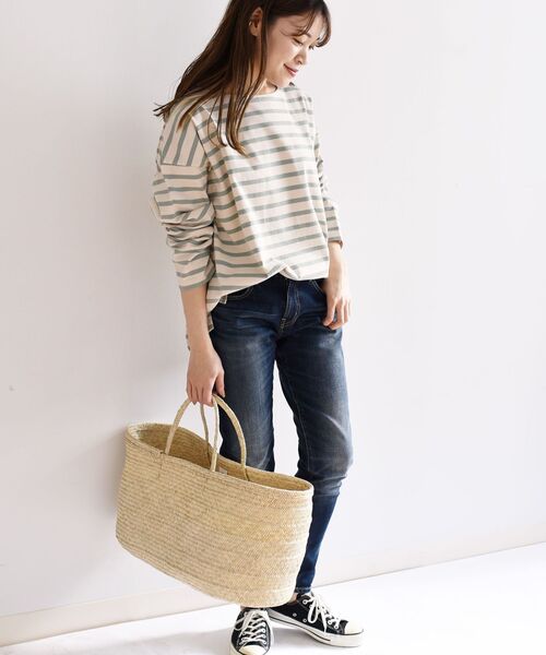 SHIPS Days(シップスデイズ)の「SHIPS Days:バスクTee(Tシャツ/カットソー・レディース・ホワイト/ベージュ/ライトグリーン・ONE SIZE)」の10枚目の写真