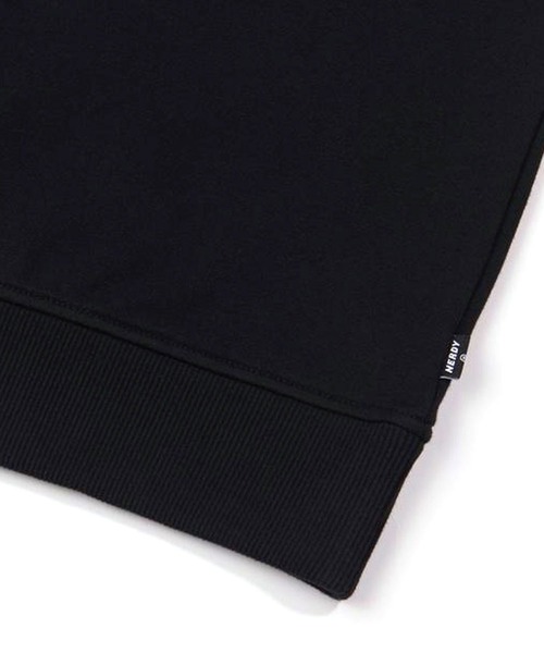 NERDY（ノルディ）の「NERDY Back Slogan Sweatshirt / ノルディー バック スローガン スウェットシャツ（スウェット・メンズ・ブラック/オフホワイト・S/M/L）」の10枚目の写真