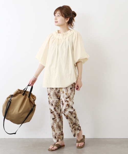 JOURNAL STANDARD（ジャーナルスタンダード）の「サンドコットン2WAYブラウス◆（シャツ/ブラウス・レディース・ブラック/イエロー/ホワイト・FREE）」の10枚目の写真