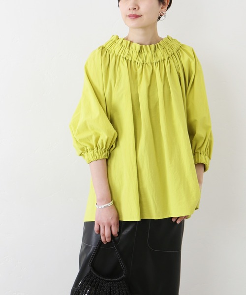JOURNAL STANDARD（ジャーナルスタンダード）の「サンドコットン2WAYブラウス◆（シャツ/ブラウス・レディース・ブラック/イエロー/ホワイト・FREE）」の15枚目の写真