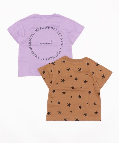 petit main（プティマイン）の「プティプラ BOYS Tシャツセット（Tシャツ/カットソー・キッズ・オフホワイト/パープル・110cm/90cm/100cm/80ｃｍ）」の4枚目の写真