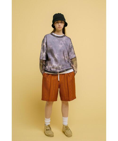 BEAUTY&YOUTH UNITED ARROWS（ビューティーアンドユースユナイテッドアローズ）の「＜monkey time＞ TYEDYE PRINT MESH LSL/メッシュロングスリーブ（Tシャツ/カットソー・メンズ・ブラック/パープル・M/L）」の8枚目の写真