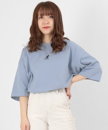 【KANGOL/カンゴール】ワンポイント ブランドロゴ刺繍Tシャツ/ ビッグシルエット