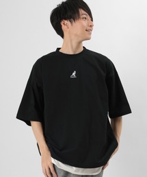 【KANGOL/カンゴール】ワンポイント ブランドロゴ刺繍Tシャツ/ ビッグシルエット