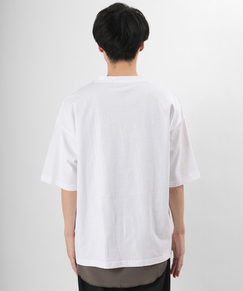 KANGOL（カンゴール）の「【KANGOL/カンゴール】ワンポイント ブランドロゴ刺繍Tシャツ/ ビッグシルエット（Tシャツ/カットソー・メンズ・ライトブルー/ブラック/ベージュ/オフホワイト・M/L/XL）」の18枚目の写真