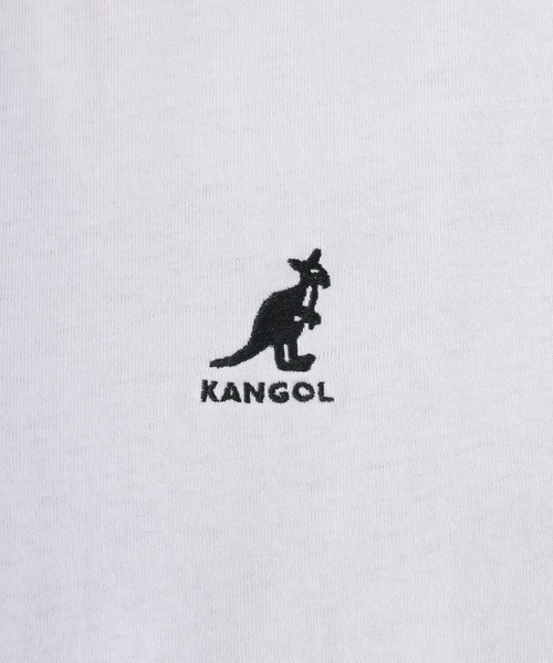 KANGOL（カンゴール）の「【KANGOL/カンゴール】ワンポイント ブランドロゴ刺繍Tシャツ/ ビッグシルエット（Tシャツ/カットソー・メンズ・ライトブルー/ブラック/ベージュ/オフホワイト・M/L/XL）」の10枚目の写真