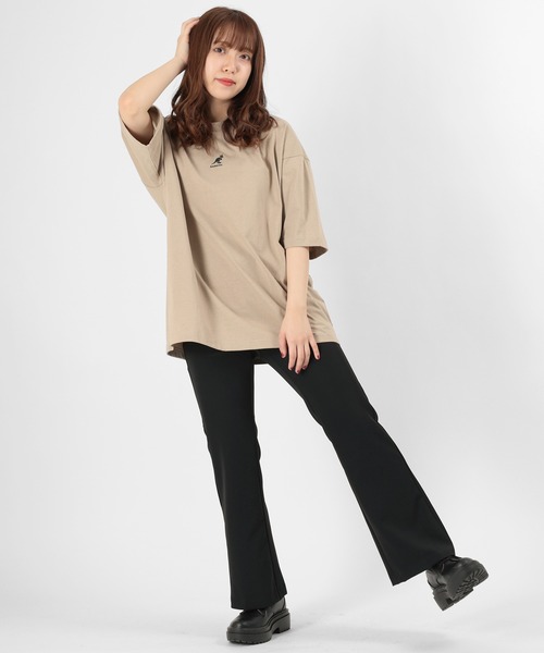 KANGOL（カンゴール）の「【KANGOL/カンゴール】ワンポイント ブランドロゴ刺繍Tシャツ/ ビッグシルエット（Tシャツ/カットソー・メンズ・ライトブルー/ブラック/ベージュ/オフホワイト・M/L/XL）」の19枚目の写真