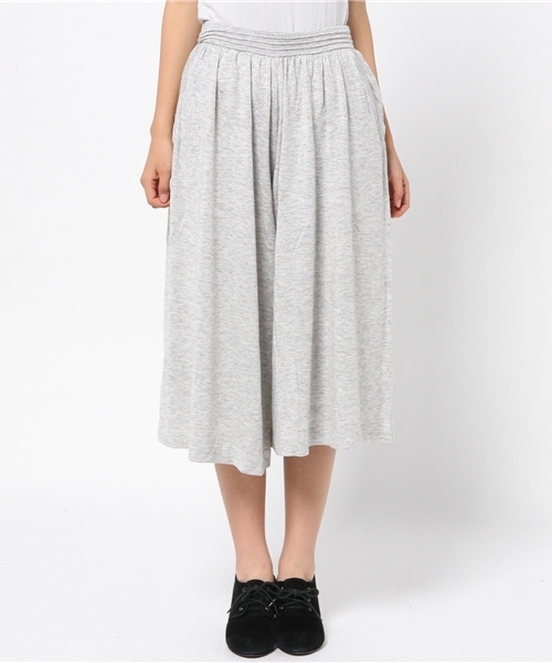 Ray BEAMS（レイビームス）の「Ray BEAMS / ニット ギャザーキュロット（その他パンツ・レディース・ライトグレー/ブラック・ONE SIZE）」の13枚目の写真