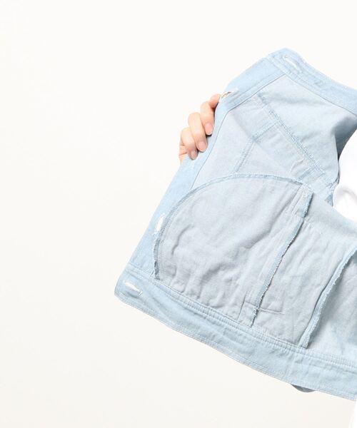 LODISPOTTO（ロディスポット）の「ジュエルパールデニムジャケット（デニムジャケット・レディース・ライトブルー/ネイビー・MEDIUM）」の5枚目の写真