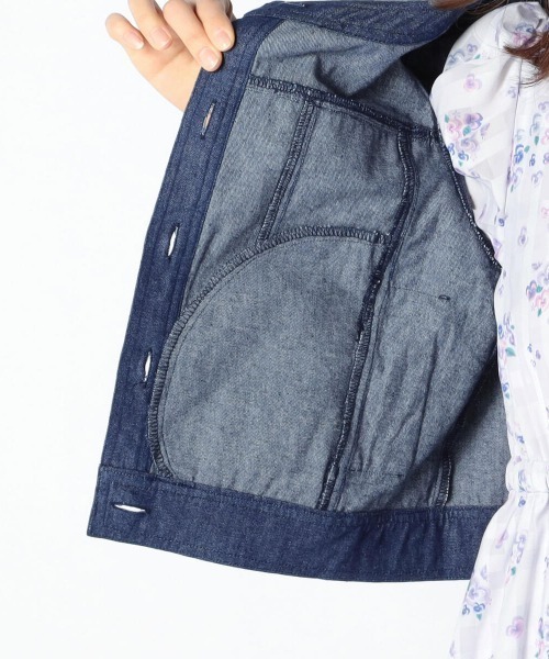 LODISPOTTO（ロディスポット）の「ジュエルパールデニムジャケット（デニムジャケット・レディース・ライトブルー/ネイビー・MEDIUM）」の13枚目の写真
