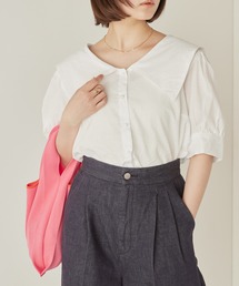 半袖セーラーカラーブラウス