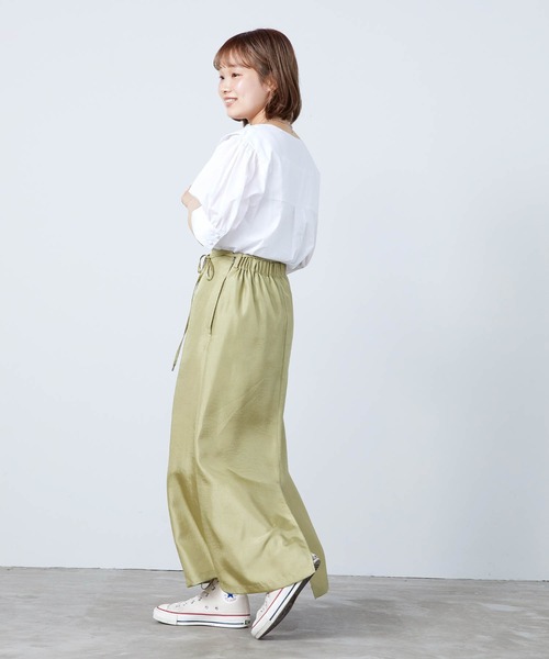 mikke（ミッケ）の「半袖セーラーカラーブラウス（シャツ/ブラウス・レディース・ブラック/ベージュ/ホワイト・FREE）」の9枚目の写真