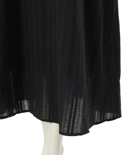 fifth（フィフス）の「ウエスト切り替えコットンロングワンピース（ワンピース・レディース・ホワイト/ブラック・MEDIUM）」の8枚目の写真