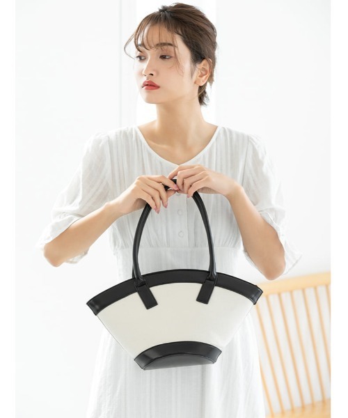 fifth（フィフス）の「ウエスト切り替えコットンロングワンピース（ワンピース・レディース・ホワイト/ブラック・MEDIUM）」の21枚目の写真