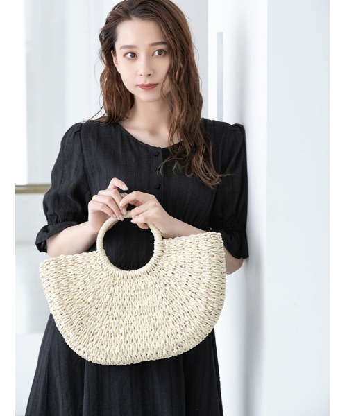 fifth（フィフス）の「ウエスト切り替えコットンロングワンピース（ワンピース・レディース・ホワイト/ブラック・MEDIUM）」の22枚目の写真