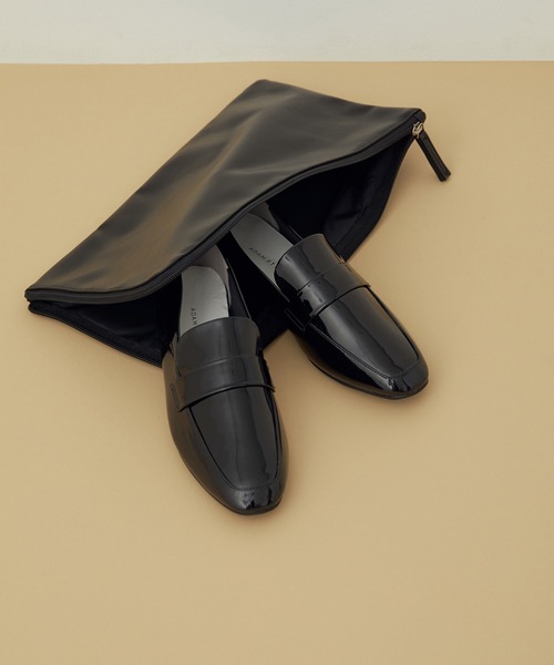 ADAM ET ROPE'(アダムエロペ)の「【晴雨兼用】ポーチ付きレインローファー(レインシューズ・レディース・ライトグレー/ブラック・23.5cm/22.5cm/24.0cm/23.0cm/24.5cm)」の6枚目の写真