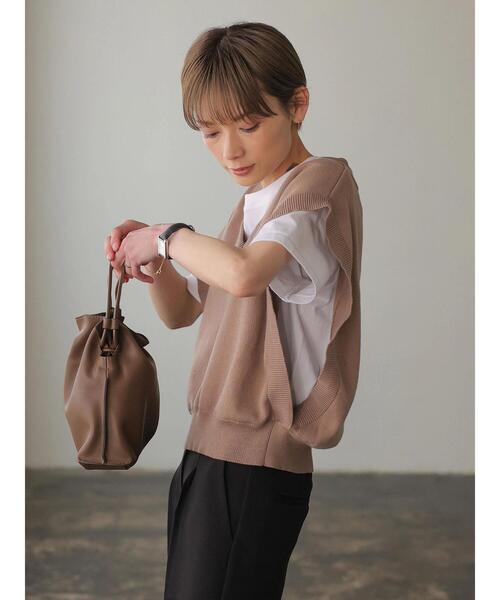 rem closet(レムクローゼット)の「egg knot bag(ショルダーバッグ・レディース・ブラック/アイボリー/ブラウン・FREE)」の10枚目の写真