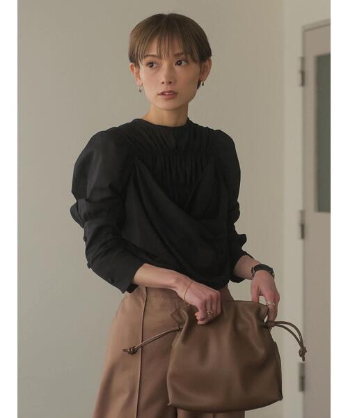 rem closet(レムクローゼット)の「egg knot bag(ショルダーバッグ・レディース・ブラック/アイボリー/ブラウン・FREE)」の7枚目の写真